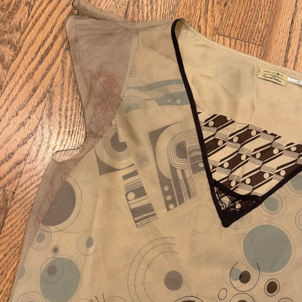 Max Studio Abstract Patterned Blouse - image 7